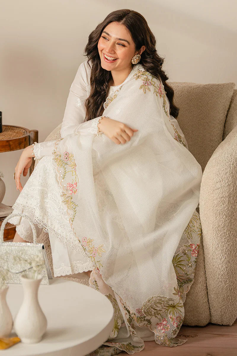 CROSS STICH - 3PC Lawn Embroidered Suit - USME-012038