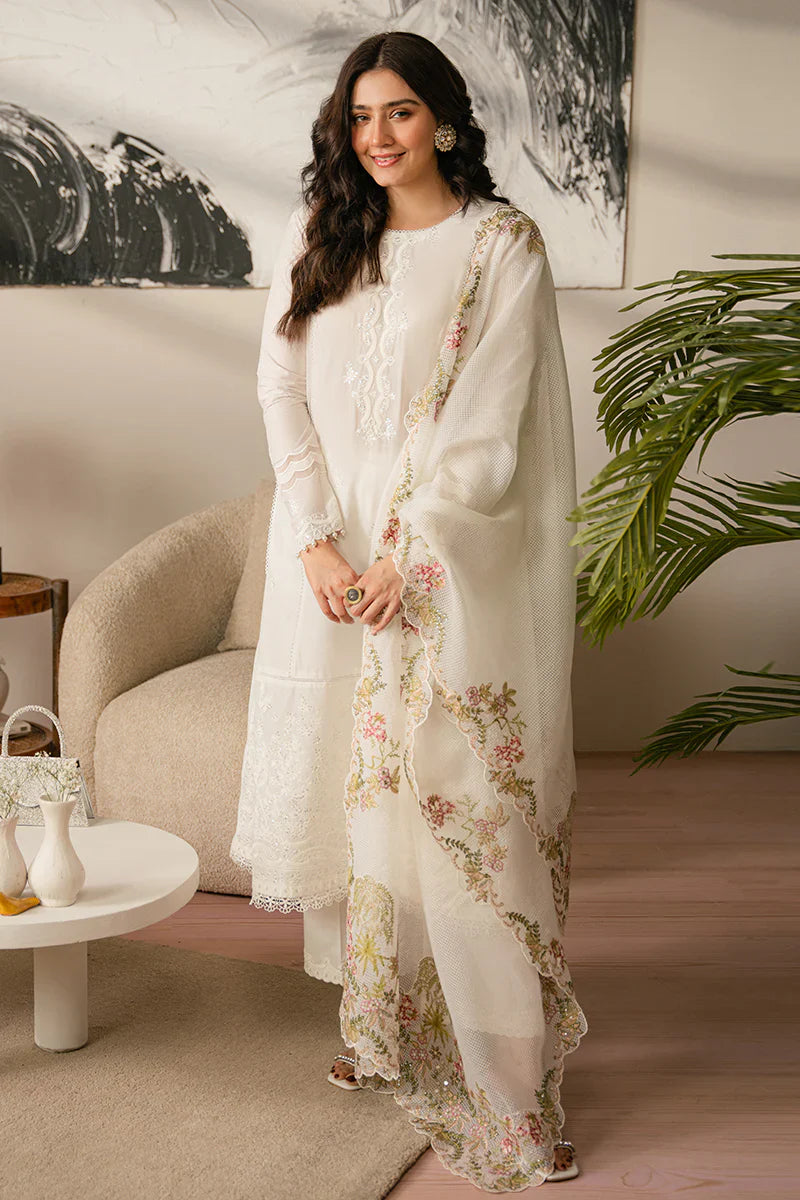 CROSS STICH - 3PC Lawn Embroidered Suit - USME-012038