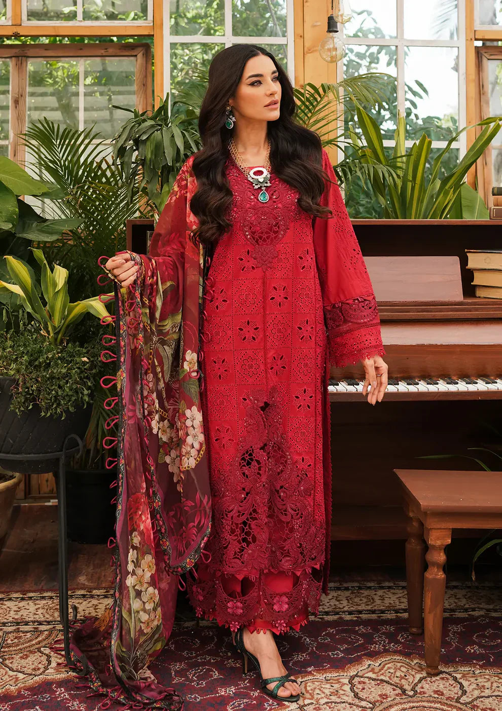 ELAF - 3PC Lawn Embroidered Suit - USME-012045