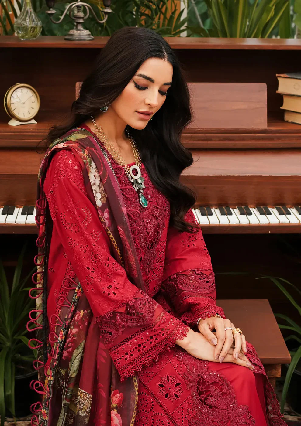 ELAF - 3PC Lawn Embroidered Suit - USME-012045