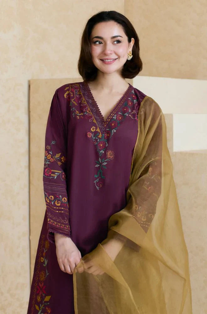 Mishkaa  - 3PC Lawn Embroidered Suit - USME-012046
