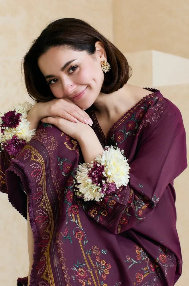Mishkaa  - 3PC Lawn Embroidered Suit - USME-012046