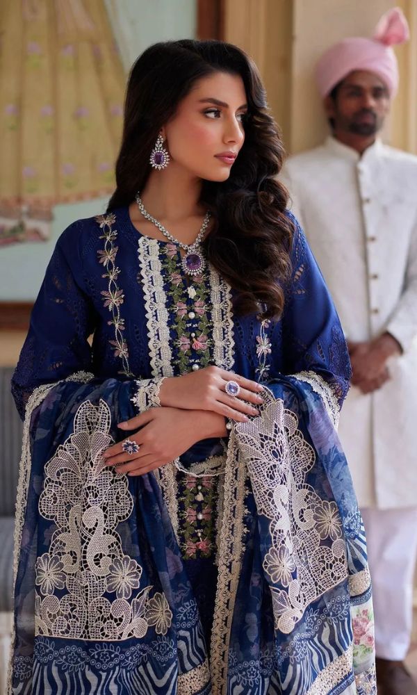 ELAF - 3PC Lawn Embroidered Suit - USME-012048