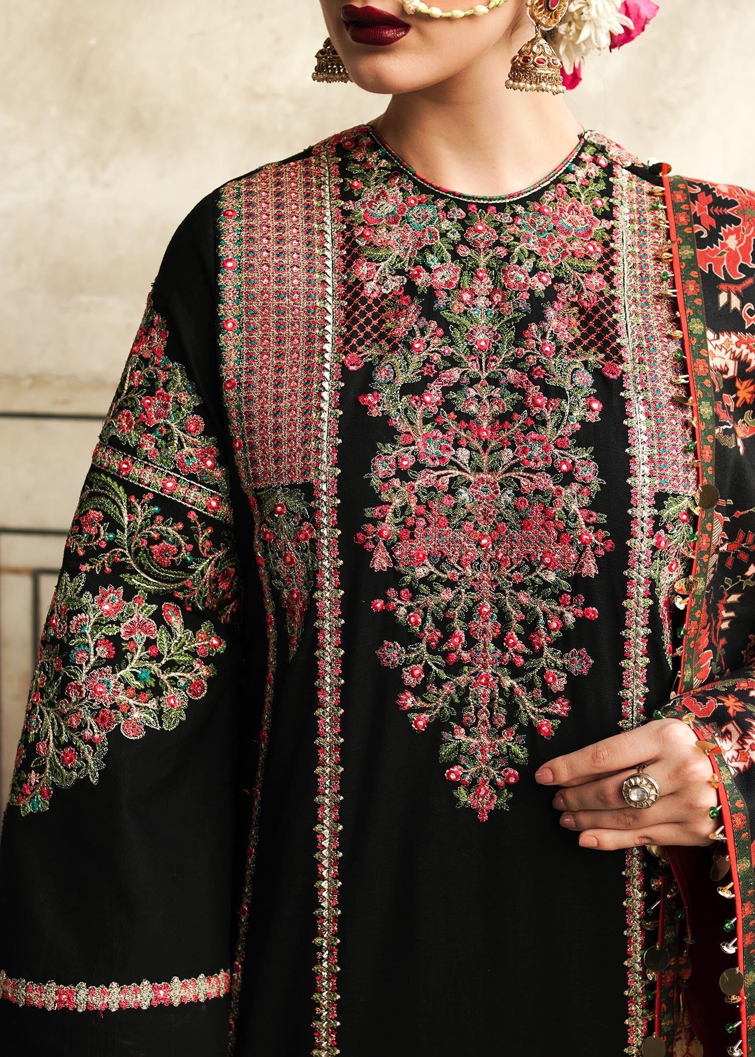 Hussain Rehar - 3PC Lawn Embroidered Suit - USME-012049