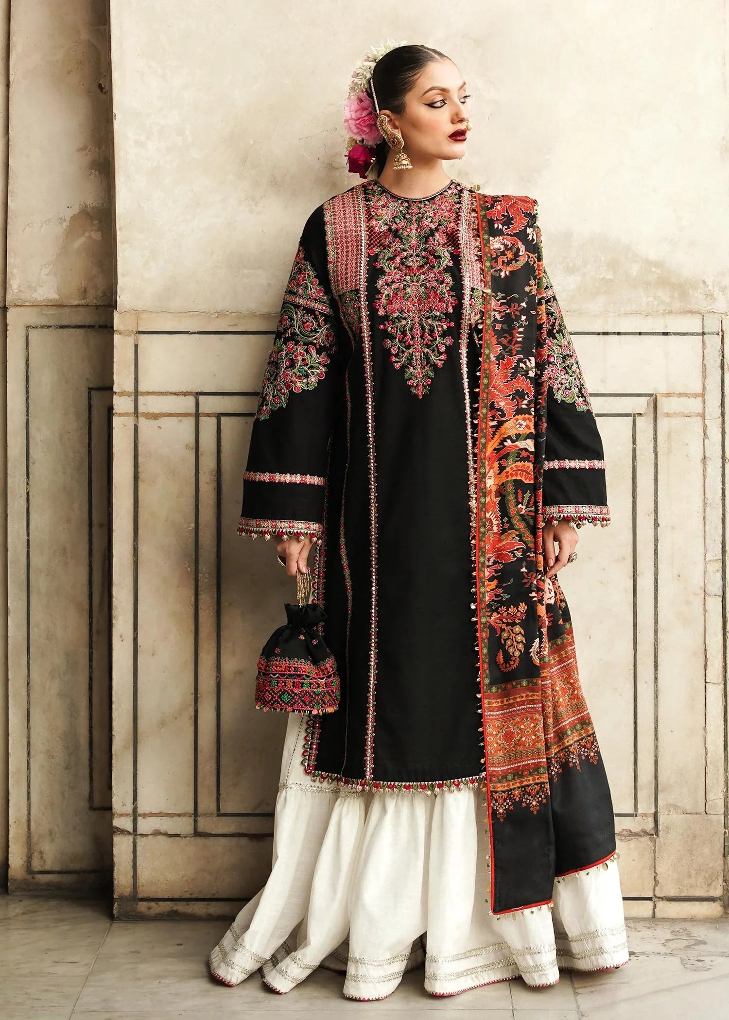 Hussain Rehar - 3PC Lawn Embroidered Suit - USME-012049