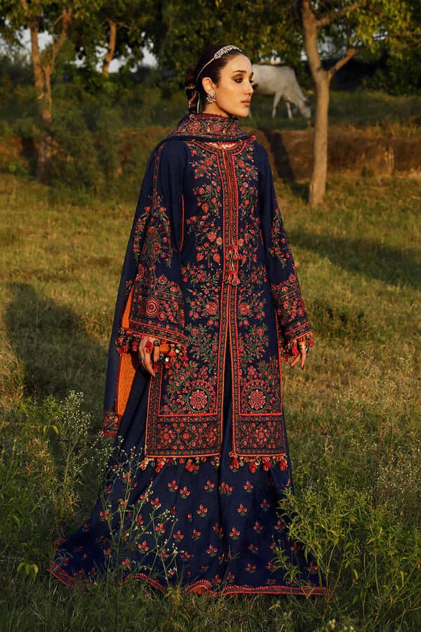 Hussain Rehar - 3PC Lawn Embroidered Suit - USME-012060