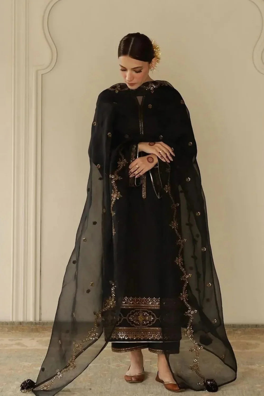 ZALOQUS - 3PC Lawn Embroidered Suit - USME-012061