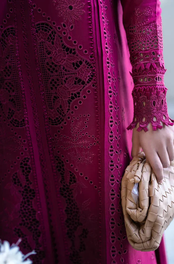 Qalamkar - 3PC Lawn Embroidered Suit - USME-012062
