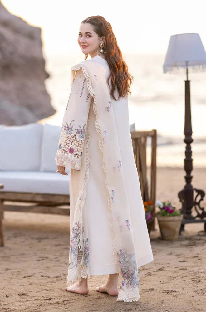 Qalamkar - 3PC Lawn Embroidered Suit - USME-012064