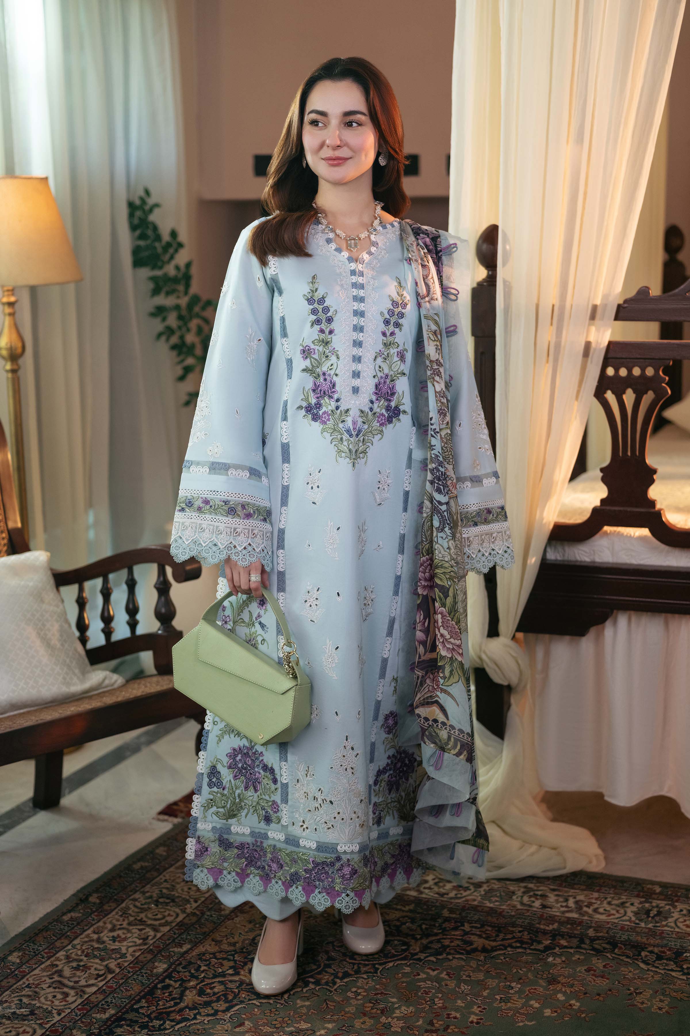 JADE - 3PC Lawn Embroidered Suit - USME-012068