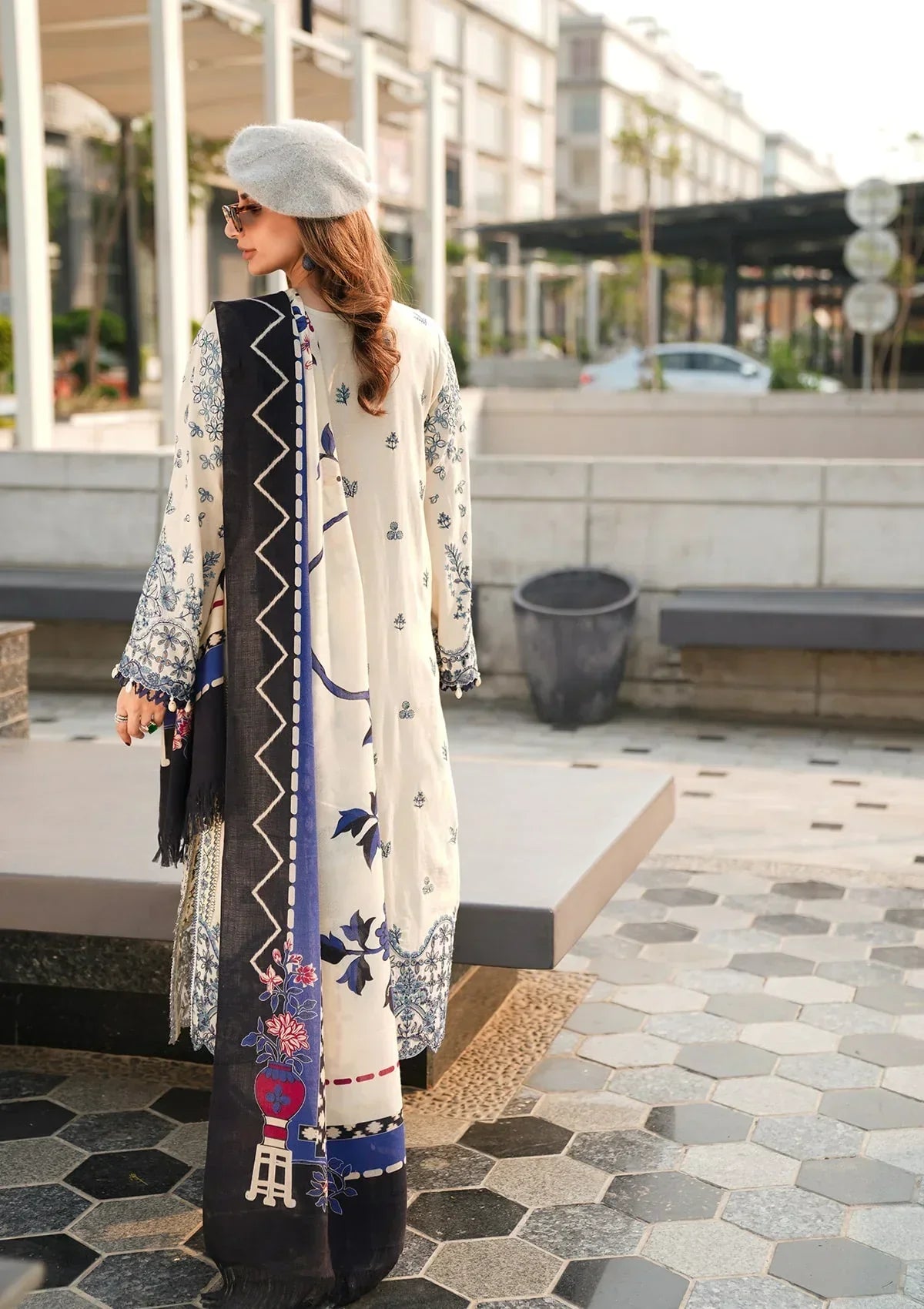 ELAF - 3PC Lawn Embroidered Suit - USME-012066