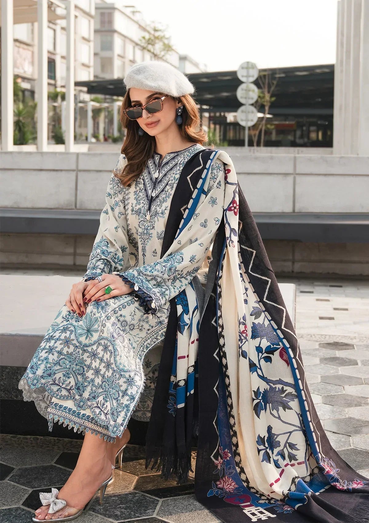 ELAF - 3PC Lawn Embroidered Suit - USME-012066