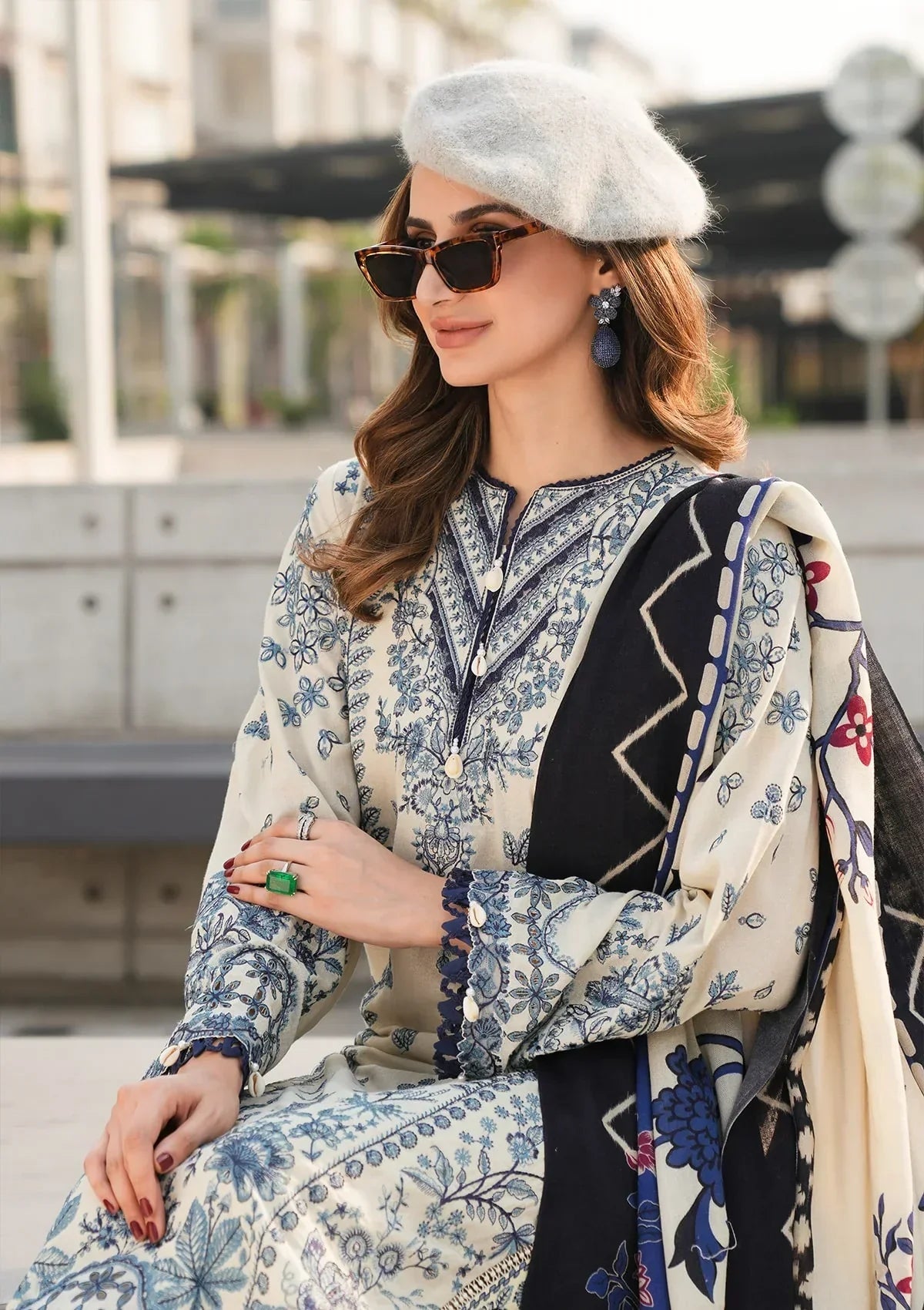 ELAF - 3PC Lawn Embroidered Suit - USME-012066