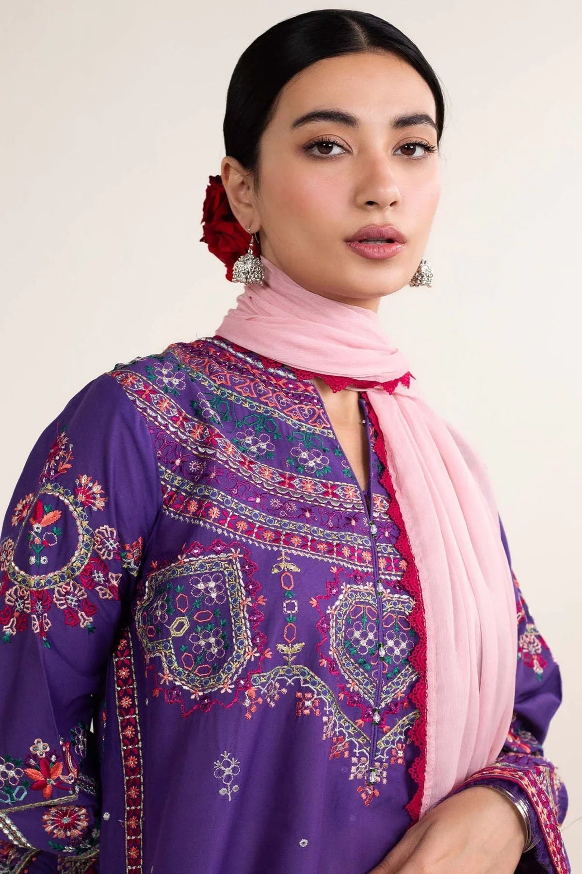 Zara Shah Jahan - Lawn 3PC Embroidered Suit - USME-012067