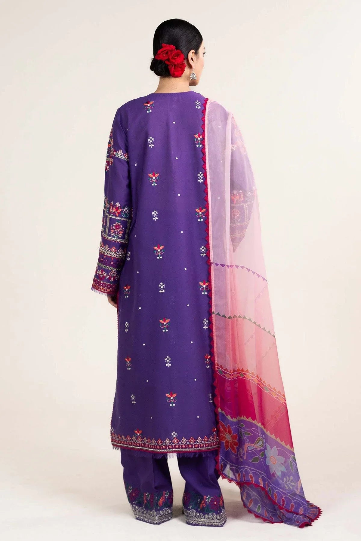 Zara Shah Jahan - Lawn 3PC Embroidered Suit - USME-012067