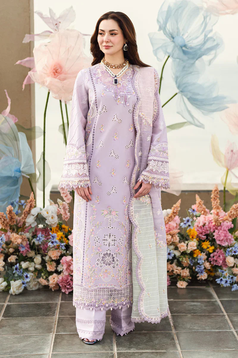 Qalamkar - 3PC Lawn Embroidered Suit - USME-012069