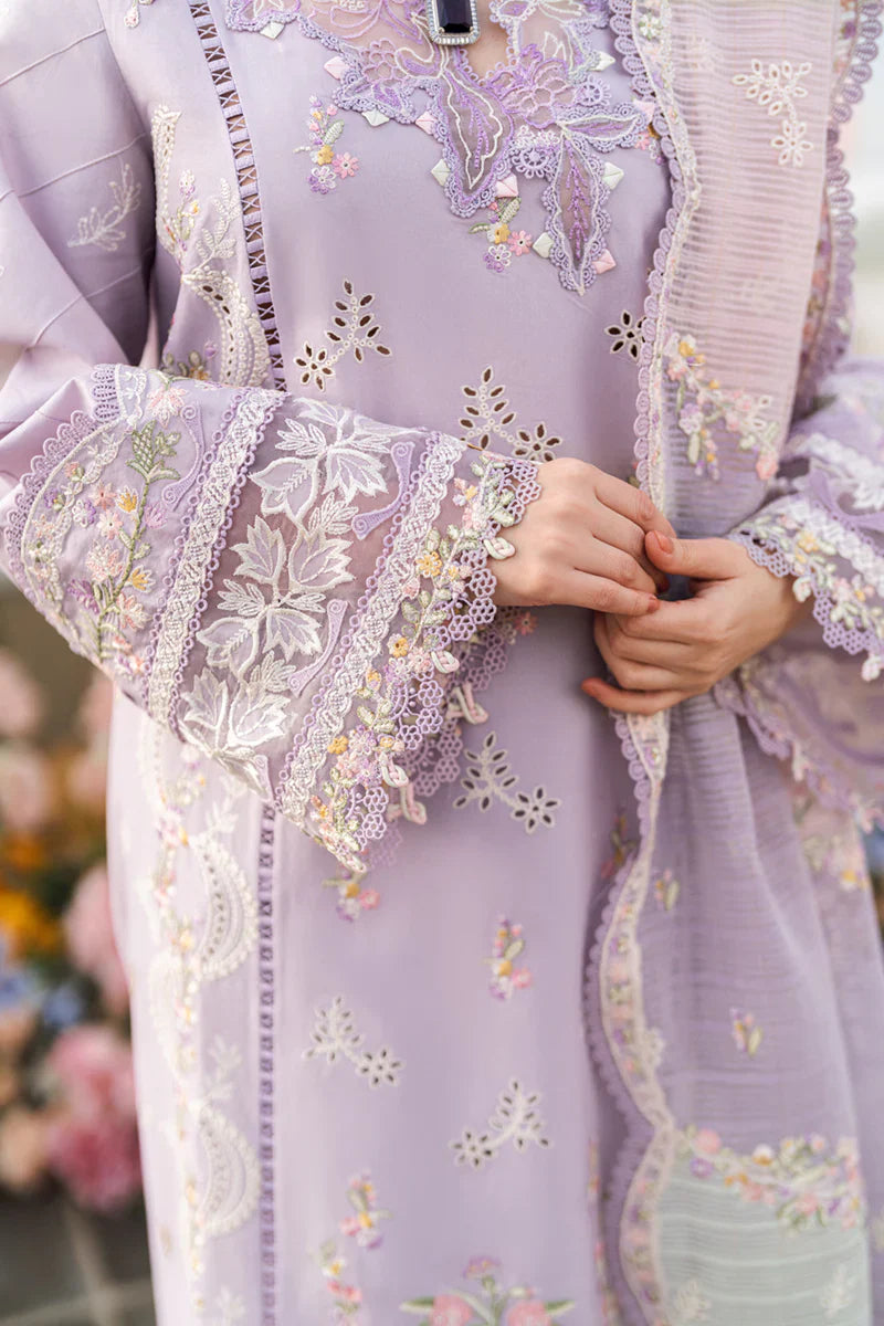 Qalamkar - 3PC Lawn Embroidered Suit - USME-012069