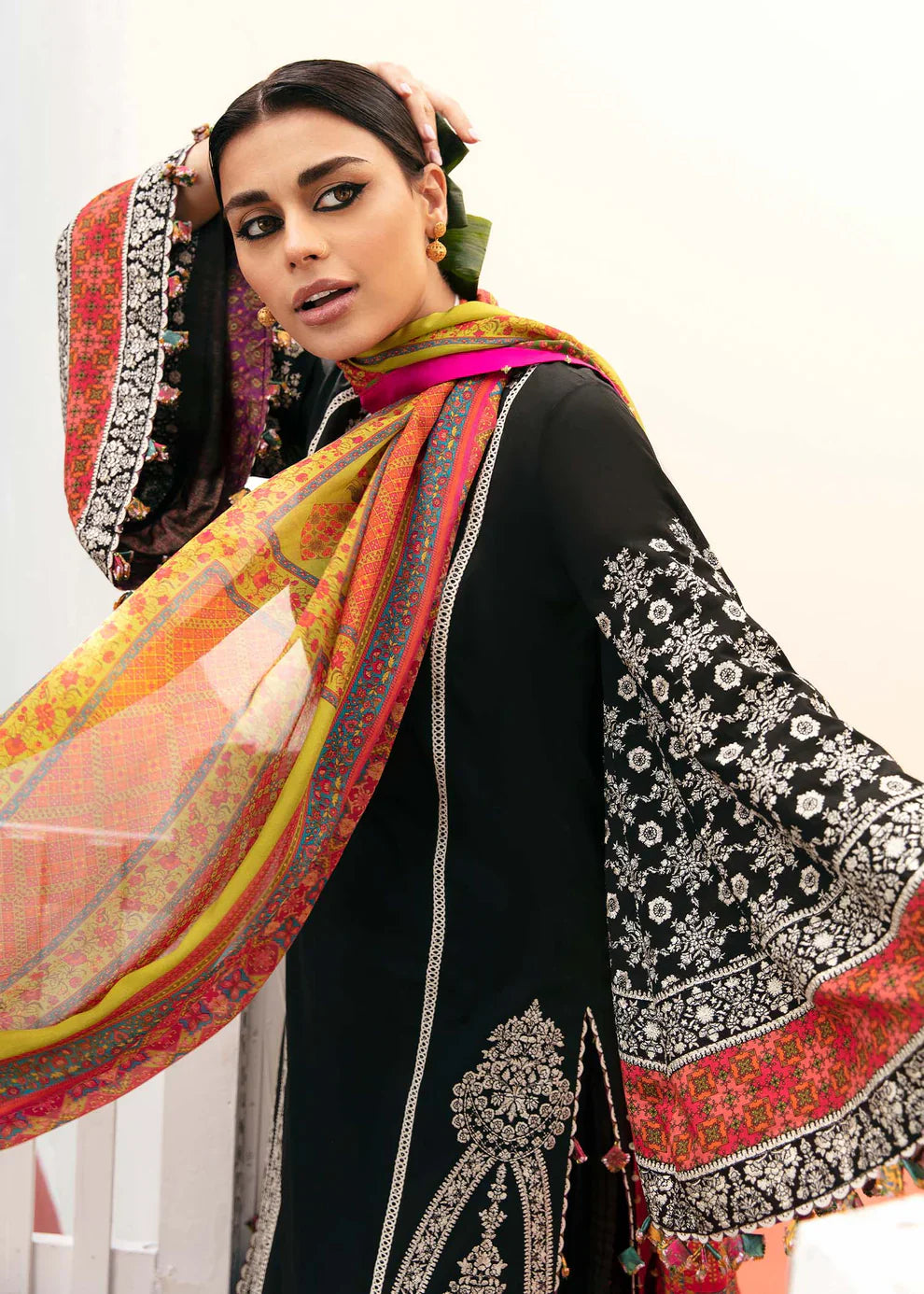 Hussain Rehar - 3PC Lawn Embroidered Suit - USME-012082