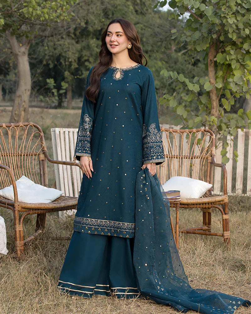 ALLYS - 3PC Lawn Embroidered Suit - USME-012086