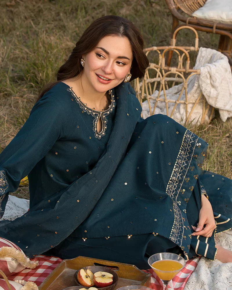 ALLYS - 3PC Lawn Embroidered Suit - USME-012086
