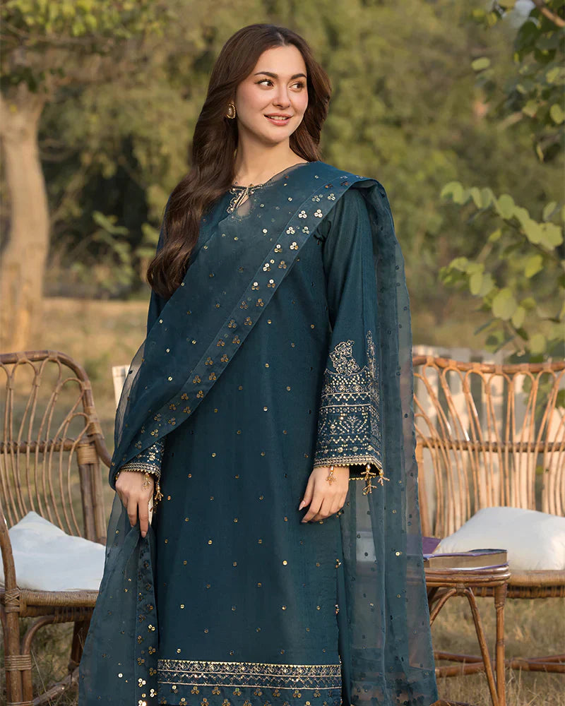 ALLYS - 3PC Lawn Embroidered Suit - USME-012086