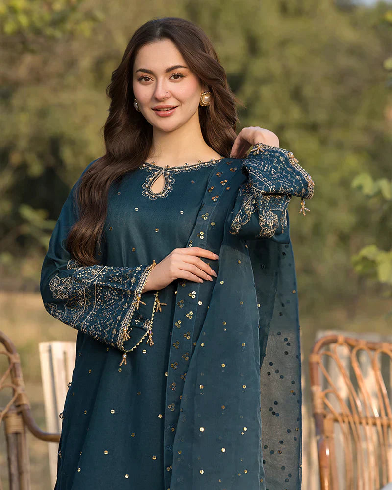 ALLYS - 3PC Lawn Embroidered Suit - USME-012086