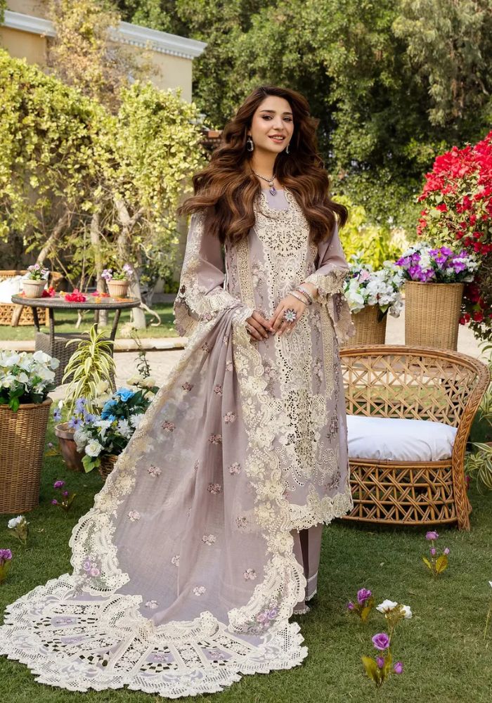 ELAF  - 3PC Lawn Embroidered Suit - USME-012088