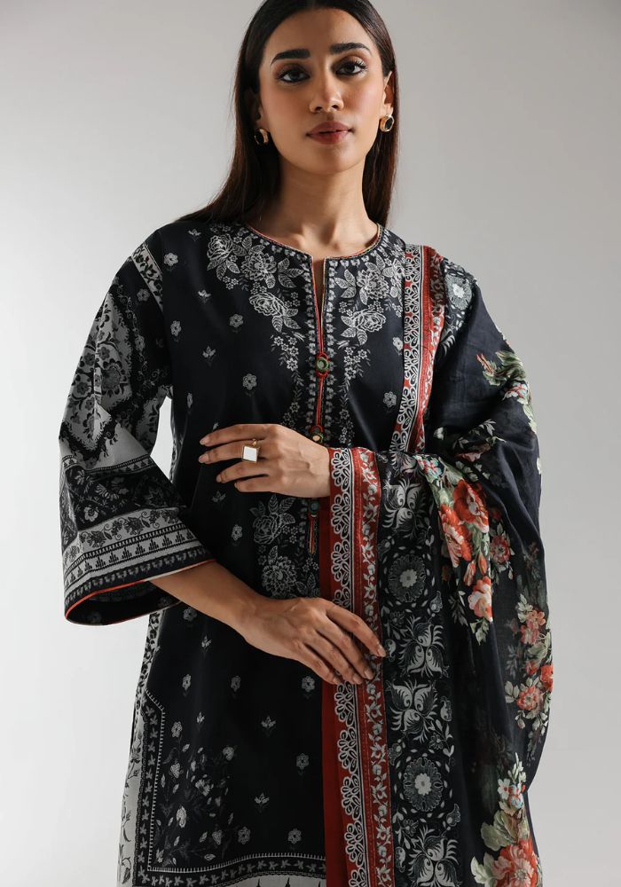 Ethnic - 3PC  Lawn Digital Printed Suit - USME-012081