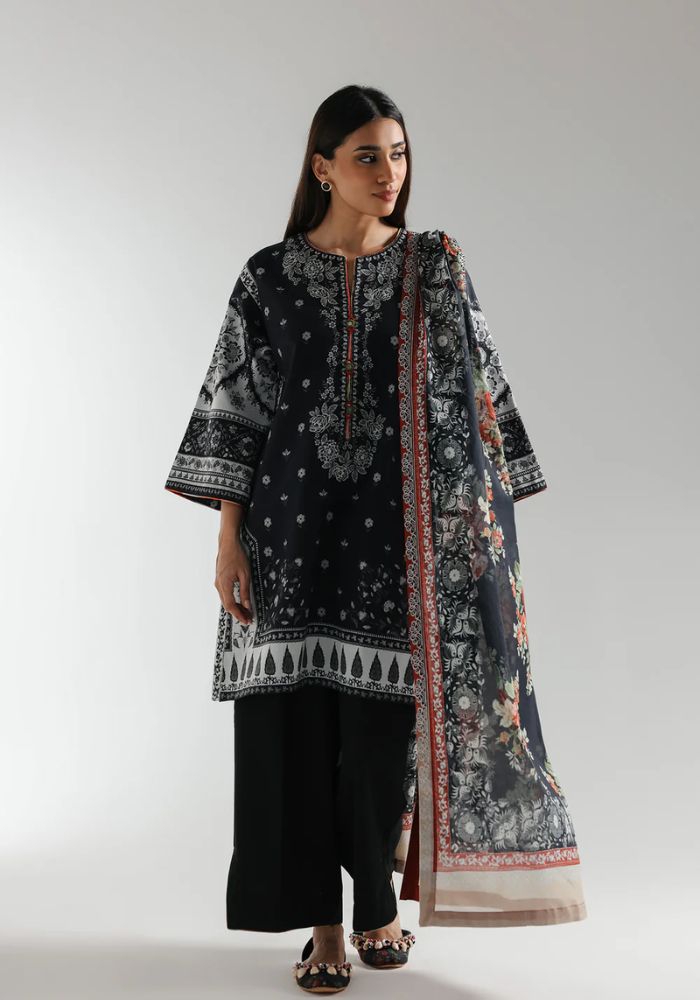 Ethnic - 3PC  Lawn Digital Printed Suit - USME-012081