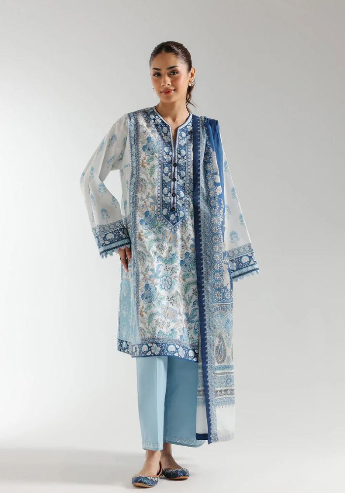 Ethnic - 3PC  Lawn Digital Printed Suit - USME-012079