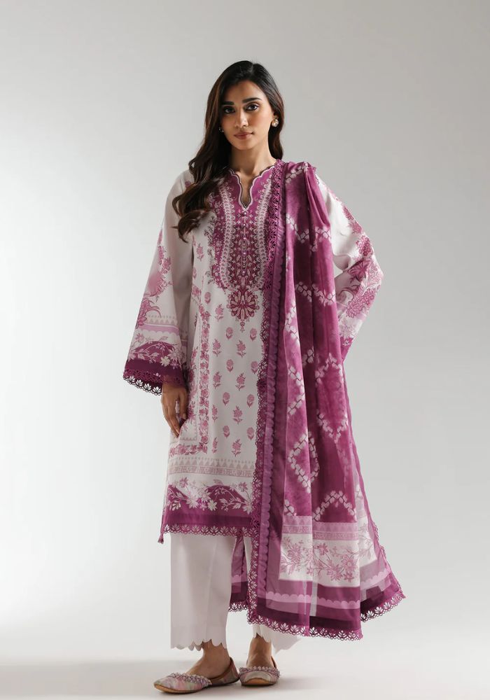 Ethnic - 3PC  Lawn Digital Printed Suit - USME-012077