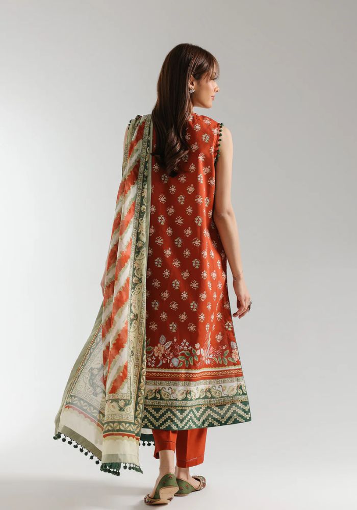 Ethnic - 3PC  Lawn Digital Printed Suit - USME-012076