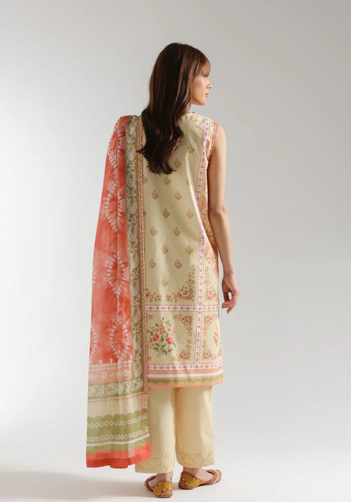 Ethnic - 3PC  Lawn Digital Printed Suit - USME-012075