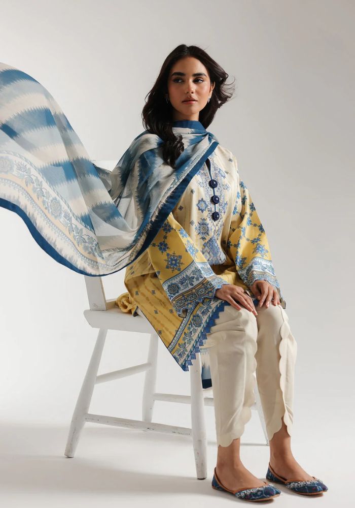 Ethnic - 3PC  Lawn Digital Printed Suit - USME-012073