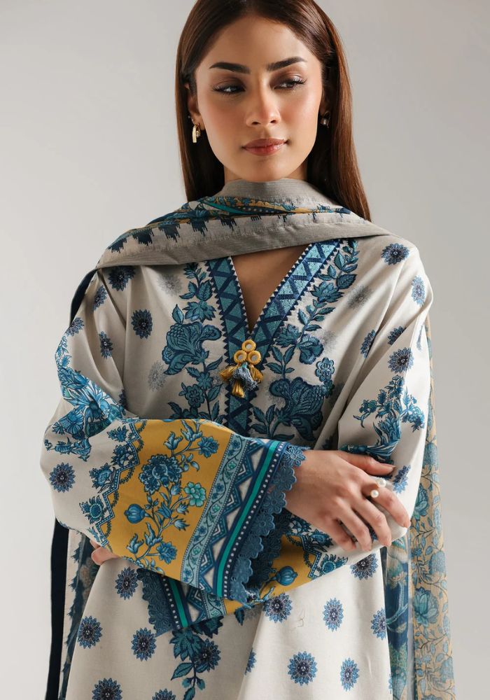 Ethnic - 3PC  Lawn Digital Printed Suit - USME-012072