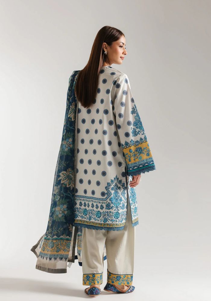 Ethnic - 3PC  Lawn Digital Printed Suit - USME-012072