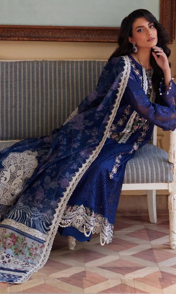 ELAF - 3PC Lawn Embroidered Suit - USME-012048